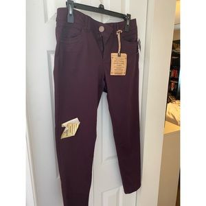 Slimming Purple Skinny Jeans